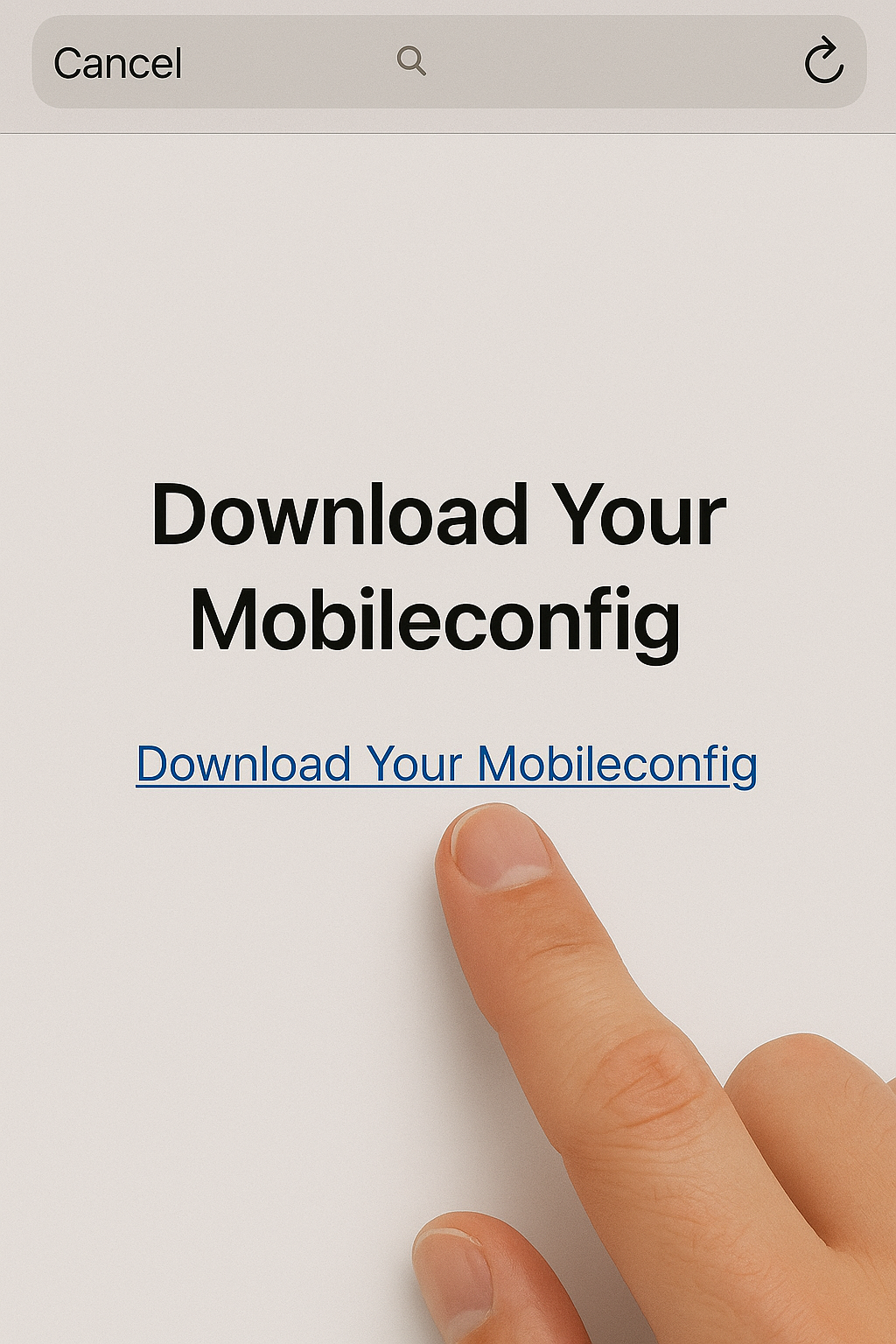 Tap on the download link in your email or message